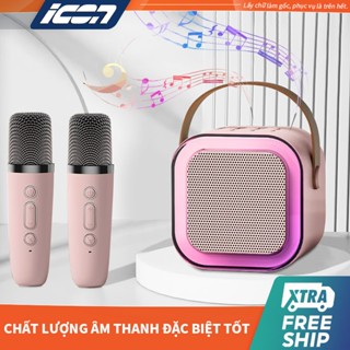 ICON Loa Kéo Karaoke Bluetooth Mini - Âm thanh chất lượng cao, Thiết Kế Nhỏ Gọn, Phù Hợp Gia Đình & Tiệc Tùng