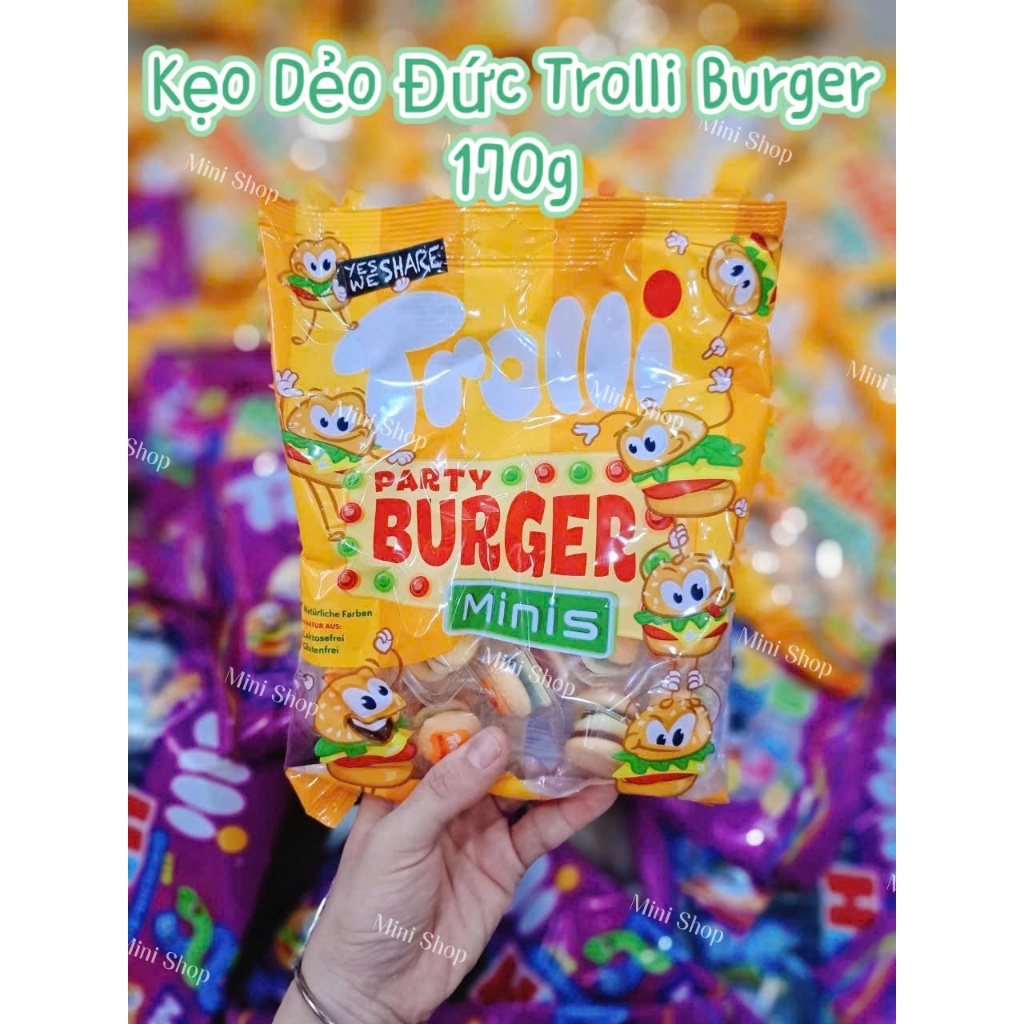 Kẹo Dẻo Trolli Mini Burger 170g