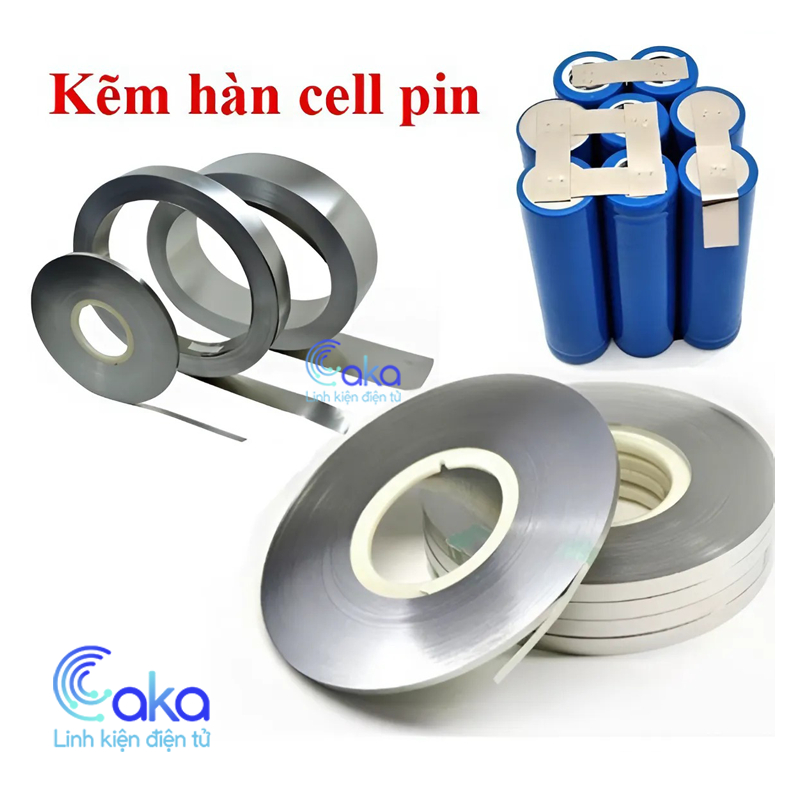 Cuộn 10M Kẽm hàn cell pin 18650 dùng cho máy hàn điểm kẽm mạ niken