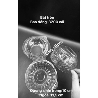 100 cái hộp nhựa tròn gấp trong dùng để đựng bánh