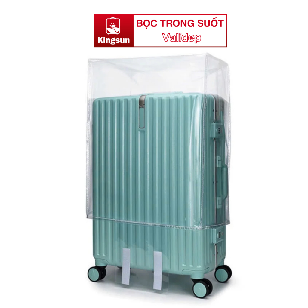 Bọc vali thời trang trong suốt không viền, chống trầy xước vali