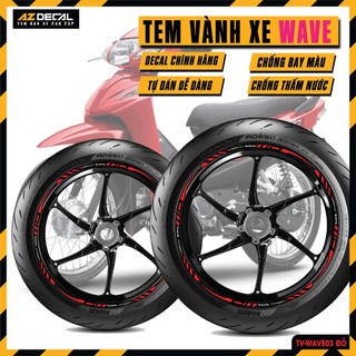 Tem Dán Vành Xe Wave Phản Quang Chống Nước Bám Dính Tốt | TV-WAVE03 | Tem Vành Xe Wave A RSX
