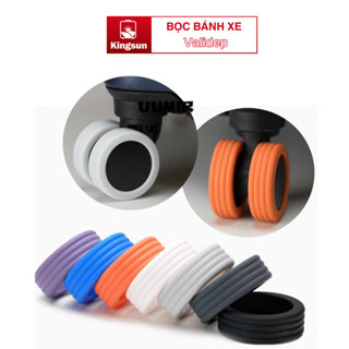 Set 8 Bọc Bảo Vệ Bánh Xe Vali Silicon, Giảm Tiếng Ồn Tiện Dụng Khi Đi Du Lịch