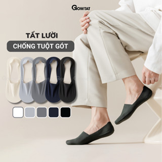 Tất lười nam cao cấp chống tuột gót GOMTAT, vớ giày lười nam mềm mại, êm chân - TATLUA-UYE-7010-1DOI