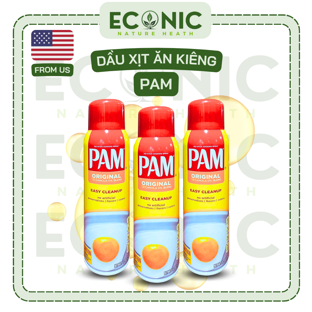 [Date 9/2027] Dầu Xịt Pam 0 Calo Dầu Hoa Cải Ăn Kiêng Chiên Xào Salad Giảm Cân Eatclean Tiểu Đường