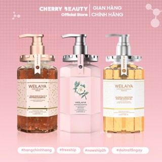 Sữa Tắm Trắng Da Cánh Hoa Hồng Tươi WEILAIYA Grand Rose Extracts Whitening Shower Gel 450ml