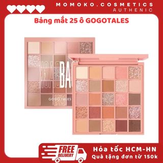 Bảng Phấn Mắt Nhũ Lì 25 Ô GOGOTALES Chính Hãng Back To Reality GT282 - GOGO TALES Lì Dễ Tẩy Trang Tiện Dụng 