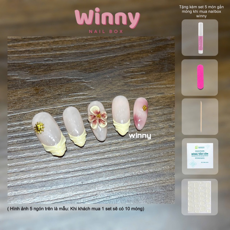 [25A23] Nail box thiết kế thủ công-[Winny]-( Ảnh và video do winny quay và chụp)