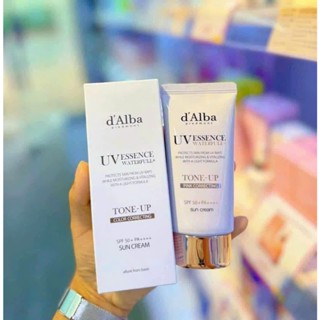  Kem Chống Nắng D alba Nâng Tone Trắng Hồng CHÍNH HÃNG D'alba UV Essence Waterfull+ Tone Up 50ml - BONGBIE 