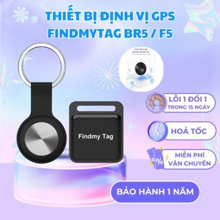 Thiết Bị Định Vị FINDMYTAG F5 - Tương Thích Android & I.O.S, Định Vị Toàn Cầu, Chống Mất Đồ - Thất Lạc Thú Cưng - BH 12T