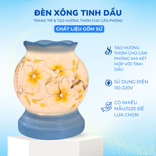 Đèn xông tinh dầu - Hàng gốm sứ Bát Tràng mẫu mã đẹp đa dạng - Gốm Sứ Thấu Quang