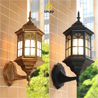  Đèn tường trang trí Ngoại Thất UPLED phong cách cổ điển chống nước mạ sơn tĩnh điện cao cấp 