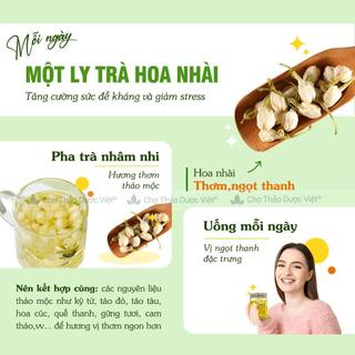 Hoa nhài sấy lạnh 500g, trà lài nguyên bông, nụ trắng, thơm, dùng pha trà, ướp trà, hương vị tự nhiên