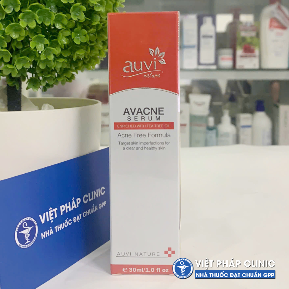 [CHÍNH HÃNG] AUVI NATURE Tinh chất hỗ trợ giảm mụn, giảm nhờn, mờ thâm mụn Avacne Serum 30ML