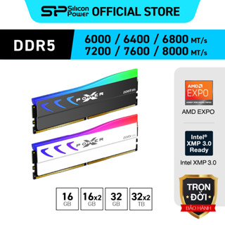 Ram Máy Tính Silicon Power DDR5 RGB Gaming XPOWER Storm UDIMM 16GB/32GB/64GB (Single/Dual) 6000/6400/6800/7200/7600/8000