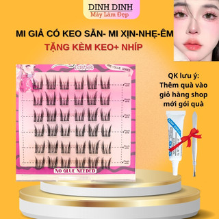  Mi giả có keo sẵn  Lông mi giả tự nhiên Mi tai thỏ Mi anime Mi thỏ sẵn keo tách sợi mi giả dưới 