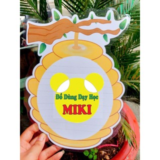 CHÚ ONG CHĂM CHỈ TÌM MẬT (Đồ dùng dạy học Miki)