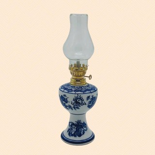 Đèn Thờ Dầu Men Xanh Lam – Chợ Sứ Bát Tràng (Hàng Loại 1)