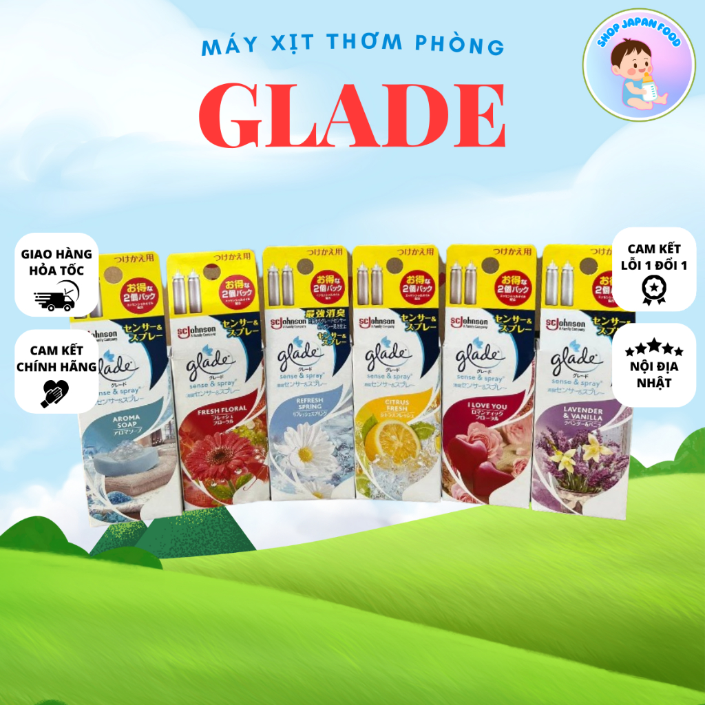 Máy xịt thơm phòng Glade (có bán lõi Rời)