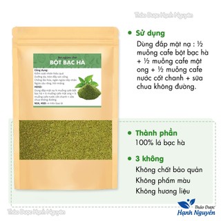 Bột bạc hà sấy lạnh 100g, nguyên chất, thơm, mịn - Thảo Dược Hạnh Nguyên