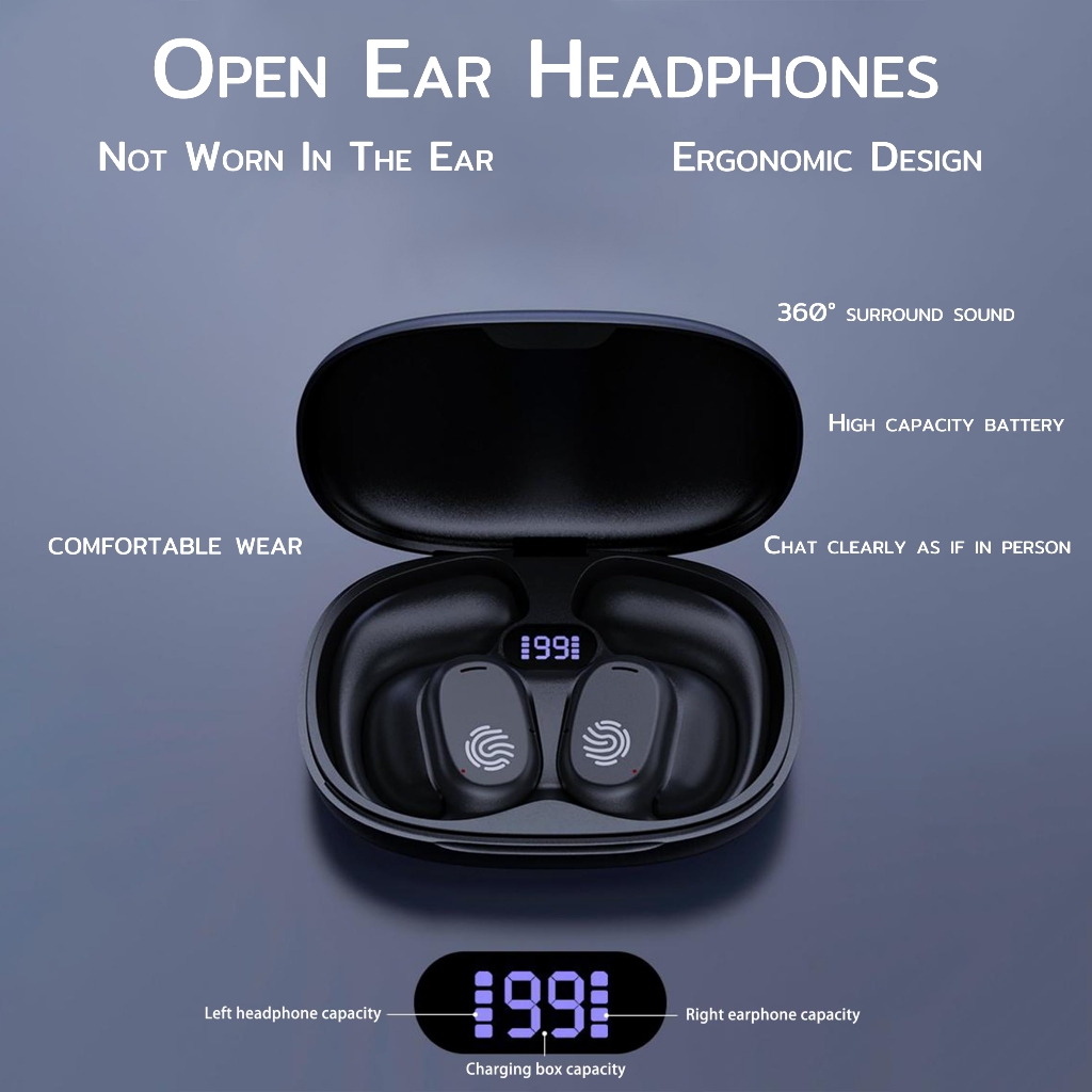 focos[24 giờ ship] Tai nghe Bluetooth 5.3, GT280 TổngThời gian chơi 26 giờ, dành cho iPhone và Android | BigBuy360 - bigbuy360.vn