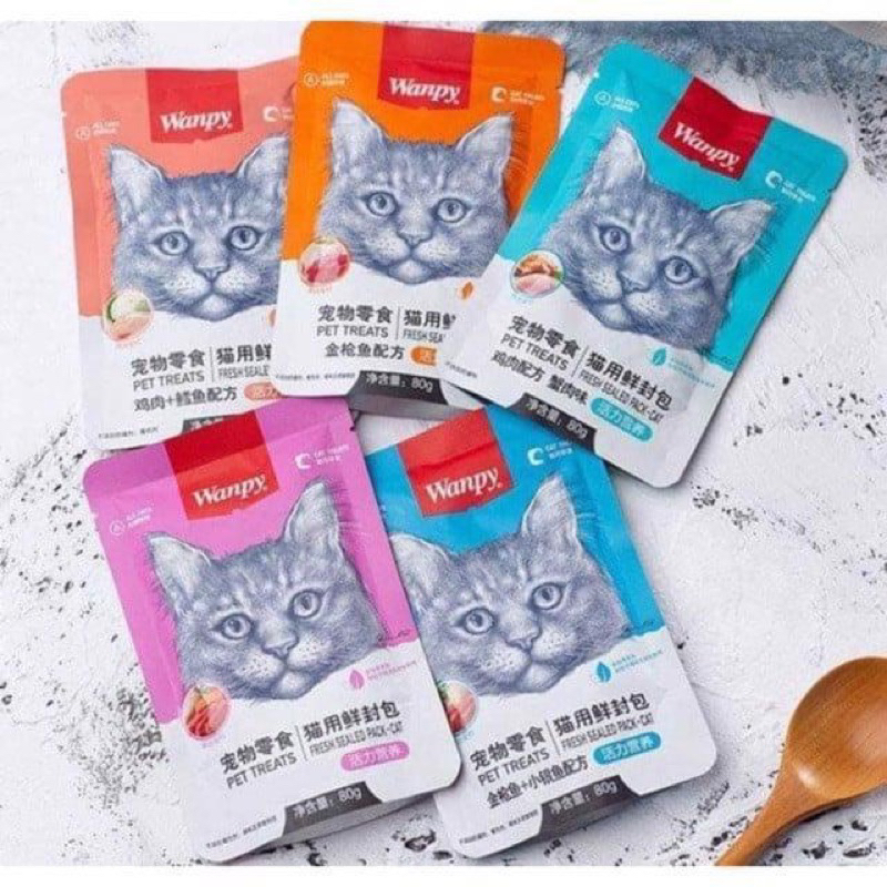 Combo 10 gói pate wanpy mix vị