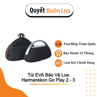 Túi Đựng Bảo Vệ Loa Harmankkon Go + Play 2 - 3 Tiện Dụng Mang Theo Du Lịch + TẶNG KÈM LOGO