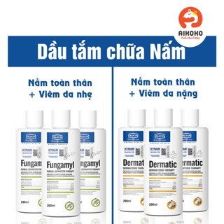 Dầu tắm chữa gàu, da mưng mủ Dermatic - Fungamyl cho Chó Mèo - Chính hãng Alkin
