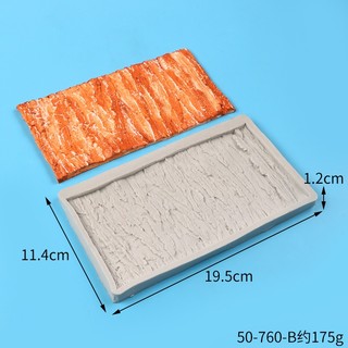 Khuôn silicon viền vân gỗ 1496 làm ốp thành bánh rau câu, fondant
