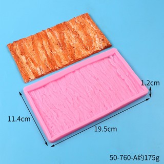 Khuôn silicon viền vân gỗ 1496 làm ốp thành bánh rau câu, fondant