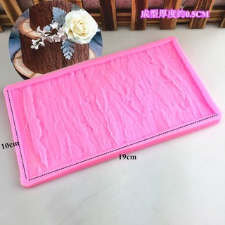 Khuôn silicon viền vân gỗ 1496 làm ốp thành bánh rau câu, fondant
