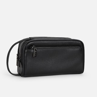 [Da thật] Túi golf cầm tay nam da bò thật CL159VB (Đen) [Freeship] - 100% da bò thật; BH 3 năm