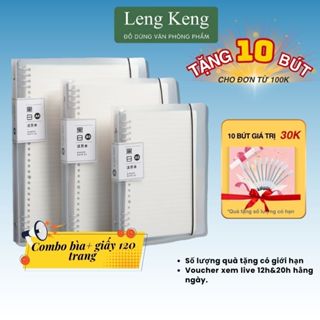 Sổ Còng Leng Keng Bìa Sổ Còng A4 A5 B5 Binder Còng Sắt 20 26 30 Còng Làm Sổ Tay, Sổ Ghi Chép, Take Notes, Bujo CS0