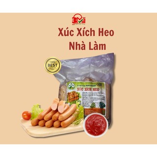 Xúc xích heo quê, xúc xích heo tươi Nam Khánh OCOP 3 sao từ thịt heo quê Quảng Nam đảm bảo vệ sinh ATTTP 500g (11 cây)