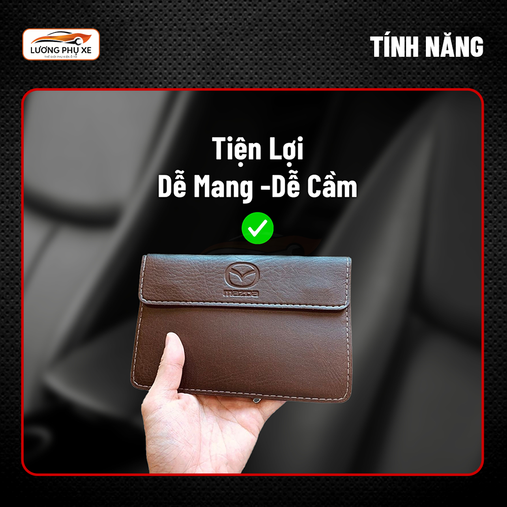 Ví da đựng đăng kiểm, giấy tờ ô tô cao cấp - Bóp đựng giấy tờ dùng cho xe hơi - Lương Phụ Xe | BigBuy360 - bigbuy360.vn