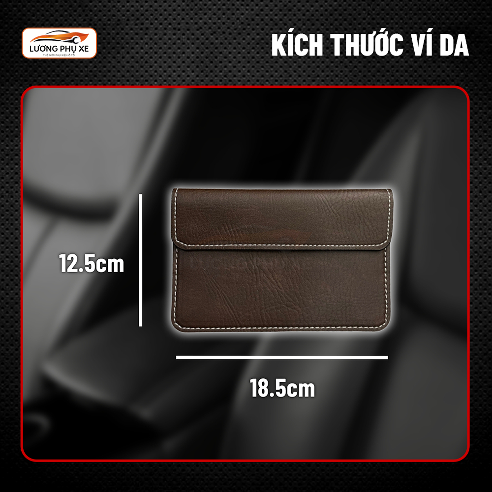 Ví da đựng đăng kiểm, giấy tờ ô tô cao cấp - Bóp đựng giấy tờ dùng cho xe hơi - Lương Phụ Xe | BigBuy360 - bigbuy360.vn