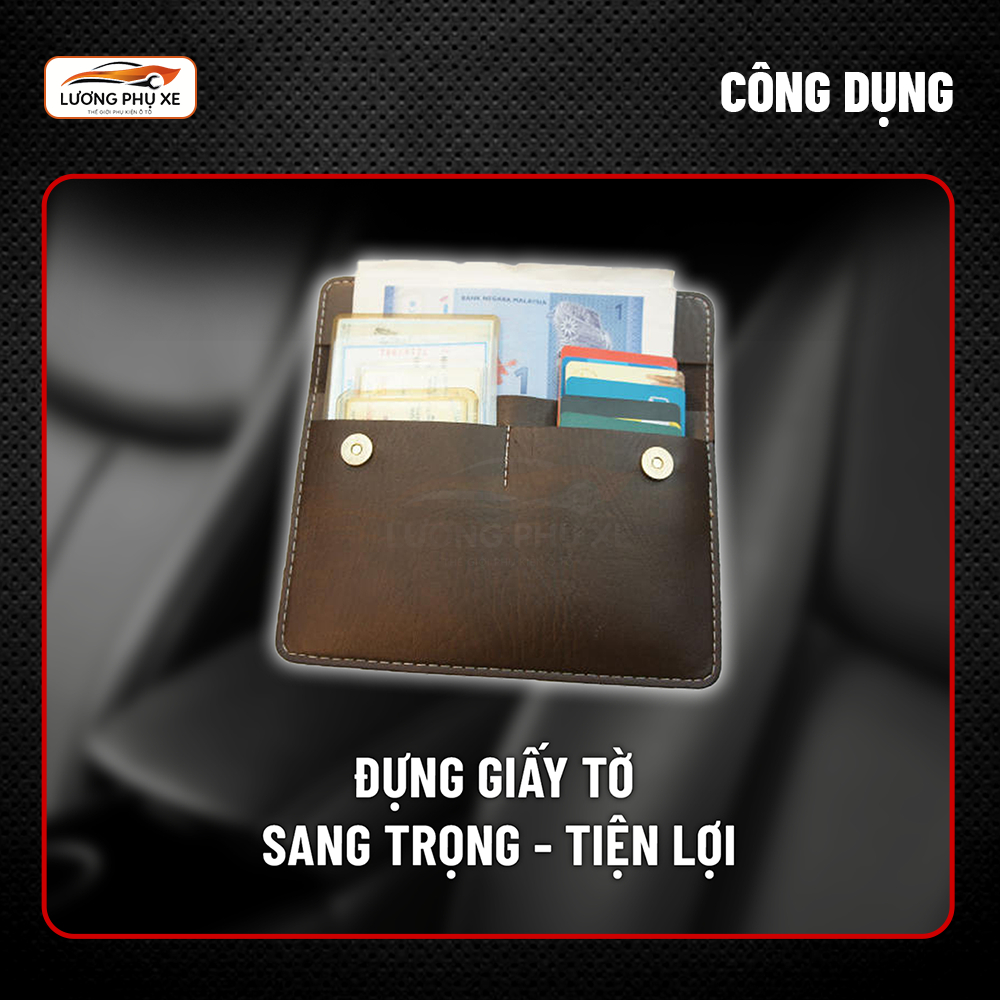 Ví da đựng đăng kiểm, giấy tờ ô tô cao cấp - Bóp đựng giấy tờ dùng cho xe hơi - Lương Phụ Xe | BigBuy360 - bigbuy360.vn