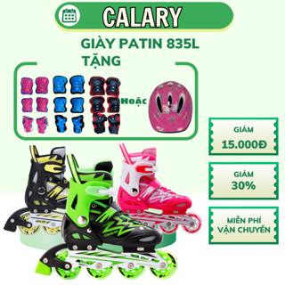 [Tặng đồ bảo vệ] Giày Trượt Trẻ Em Cougar 835L Có Nút Chỉnh Size Tiện Lợi Có Form Giầy Chắc Chắn, Phanh Chân An Toàn