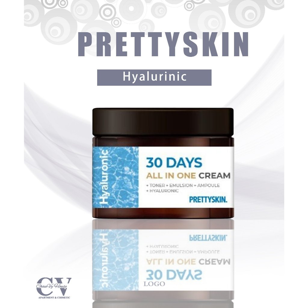 Kem Cấp Nước Prettyskin Hyaluronic 30 Days All In One Cream 100ml