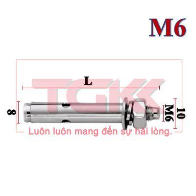 Bulong nở (nở rút) inox 304 M6