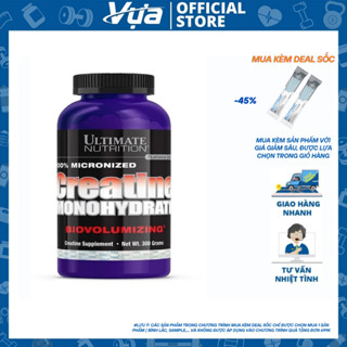 Ultimate Nutrition - Creatine Monohydrate (300g) - Tăng Cơ, Nâng Cao Hiệu Suất Tập Luyện