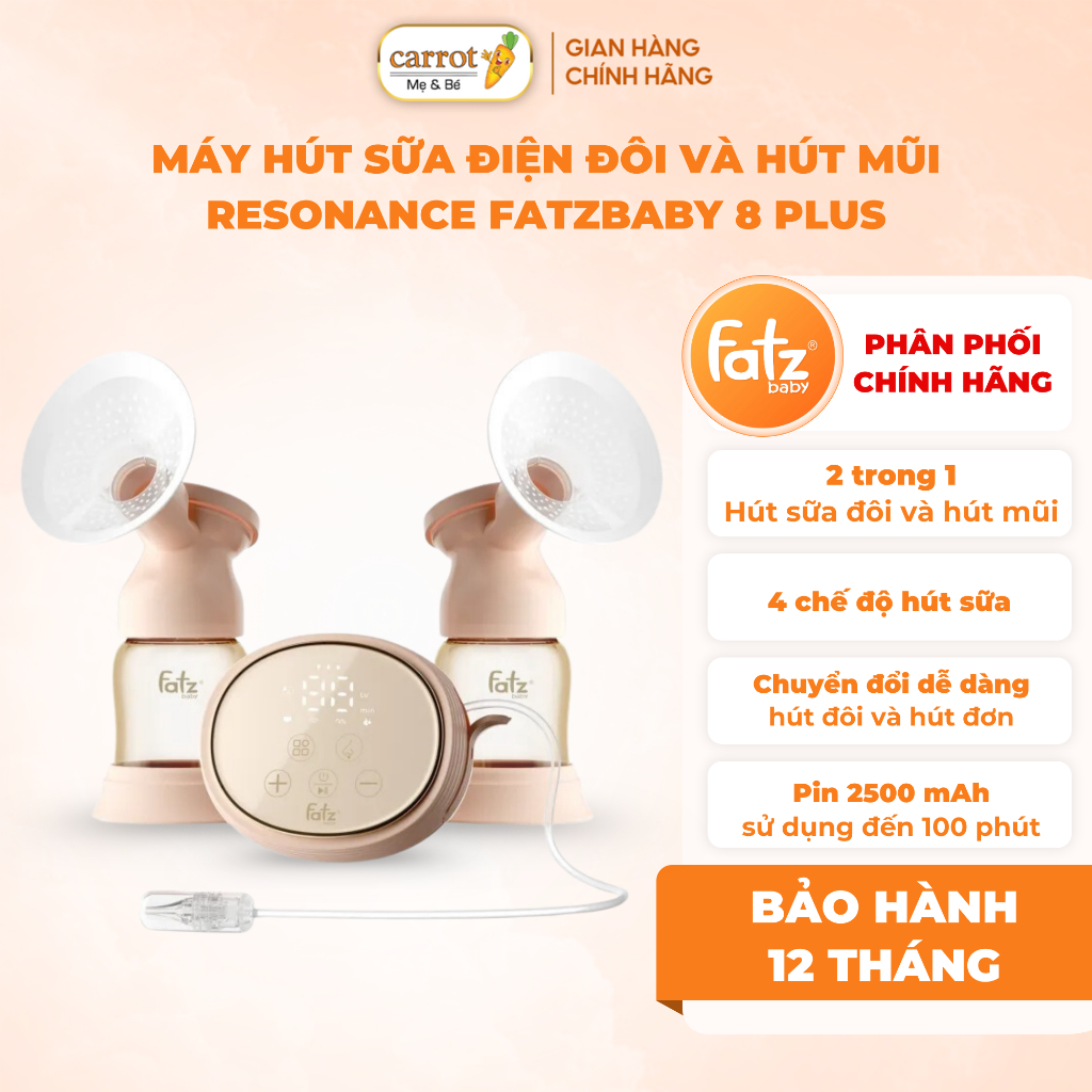 Máy Hút Sữa Và Hút Mũi Fatz RESONANCE 8 Plus FB1299BT