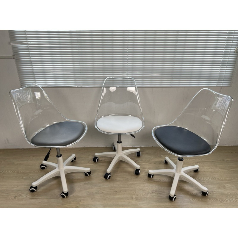 Ghế xoay trong suốt, ghế làm việc, spa ( j05 to trong suốt )