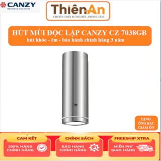 Máy hút mùi Canzy CZ 7038GB mẫu máy độc lập phù hợp với bếp nấu kệ đảo giữa phòng với sức hút 1400 m3/h. hút mùi bàn ảo