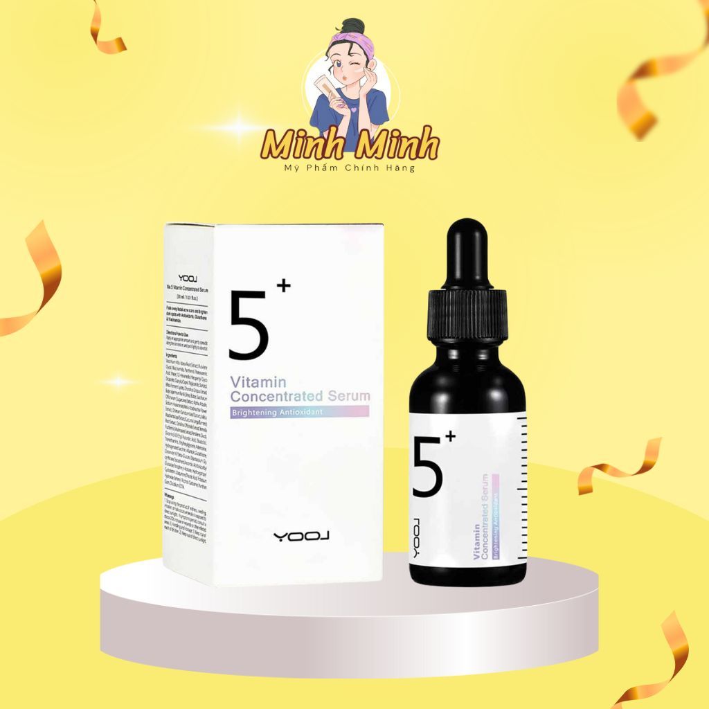 Numbuzin No.5 + Serum cô đặc Vitamin 30ml-Tinh chất numbuzin No.5 Vitamin Concentrated Serum đậm đặc