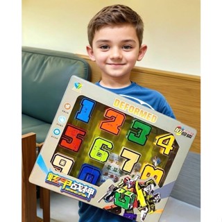  Đồ Chơi Lắp Ráp Robot Số Biến Hình 10 Số – Bộ Chữ Số Biến Hình Thông Minh Cho Bé 