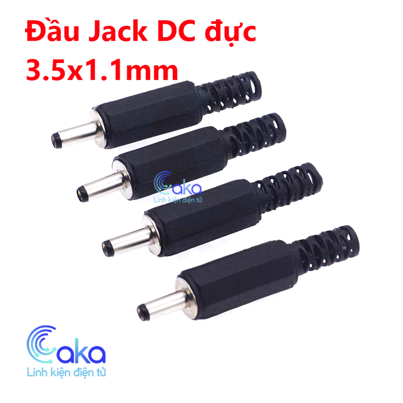Set 5 Jack DC Đực 3.5x1.3mm – Dễ Hàn, Dùng Nguồn Thiết Bị 5V