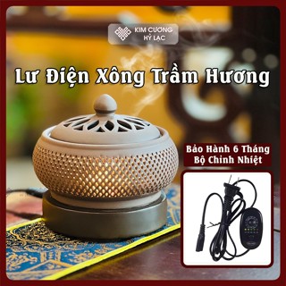 Lư Điện Xông Trầm Hương, Lư Gốm Xông Trầm [Kim Cương Hỷ Lạc] Chức Năng Hẹn Giờ Thông Minh
