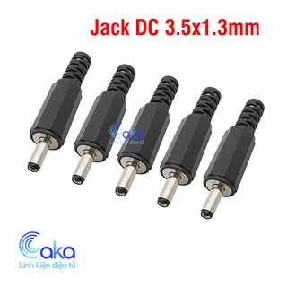 Set 5 Jack DC Đực 3.5x1.3mm – Dễ Hàn, Dùng Nguồn Thiết Bị 5V
