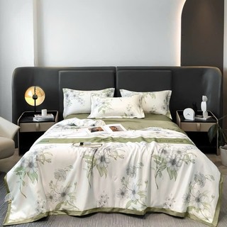 BỘ CHĂN GA GỐI LỤA THÁI TENCEL ( HÀNG NHẬP KHẨU)